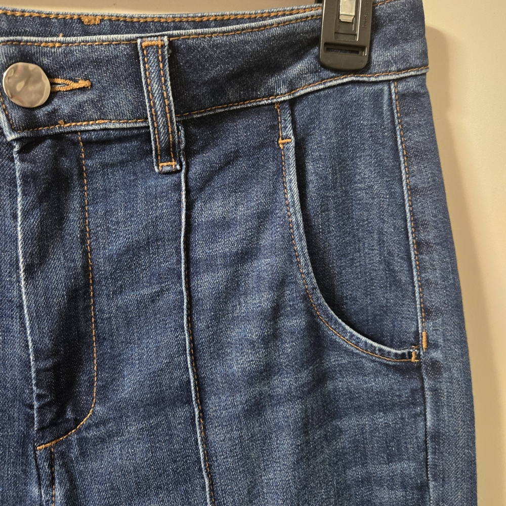 Chico's Dark Blue Straight Leg Jeans - Picture 2 of 7